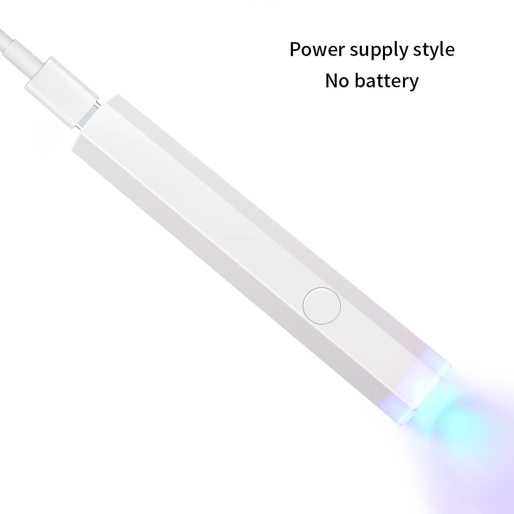 Rechargeable UV-nagellampa – 3W fingernagellampa med 3 UV-LED