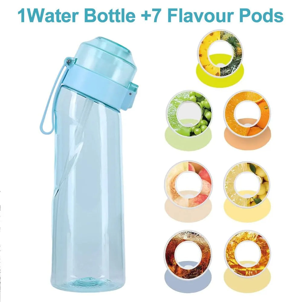 Smaksatt vattenflaska 650 ml – Inbyggt smaksystem & bärbar design