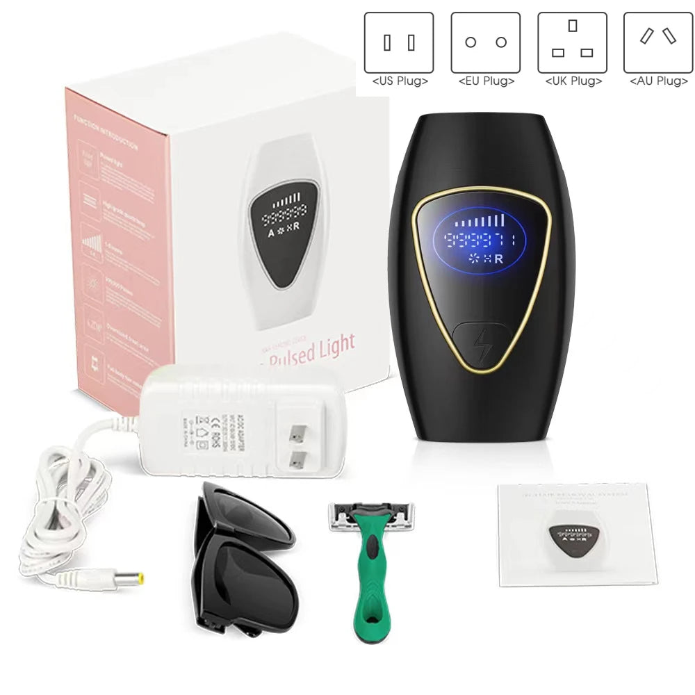Smärtfri laser-epilator – Portabel hårborttagning för ansikte & kropp