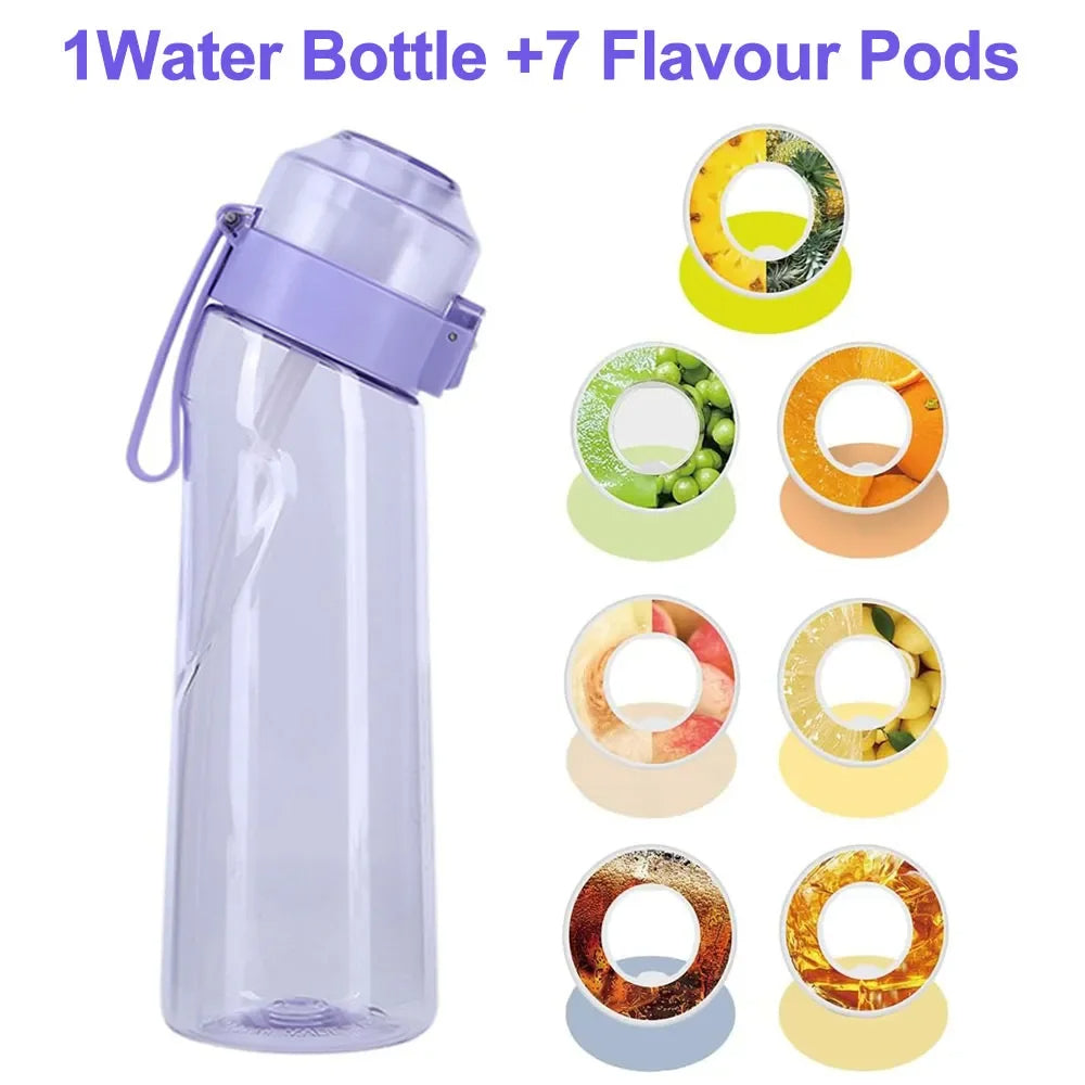 Smaksatt vattenflaska 650 ml – Inbyggt smaksystem & bärbar design