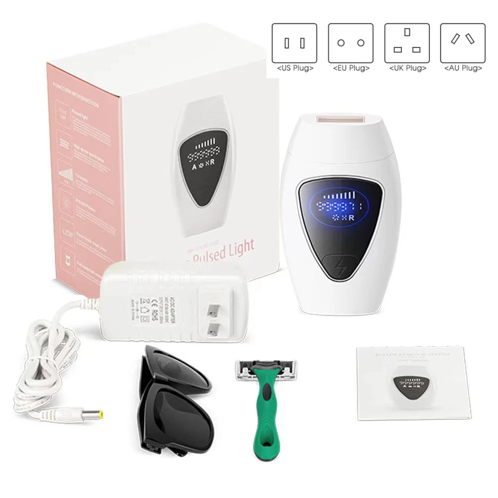 Smärtfri laser-epilator – Portabel hårborttagning för ansikte & kropp
