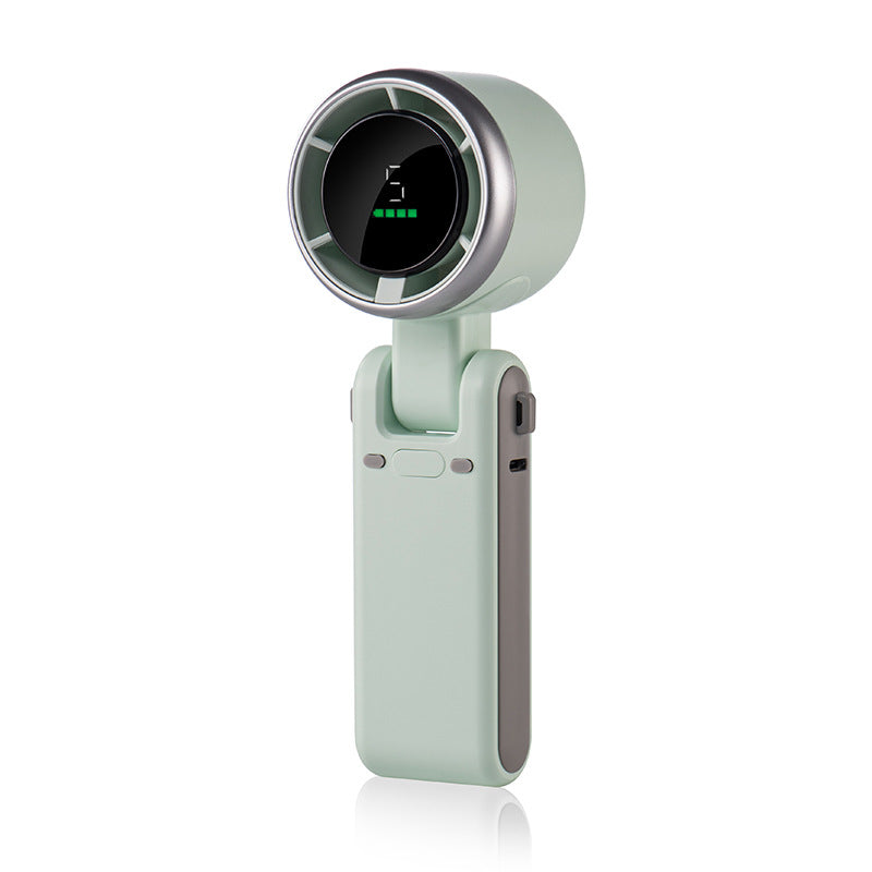 Handhållen turbo-fläkt – tyst, bärbar & USB-uppladdningsbar minifläkt - ELLY