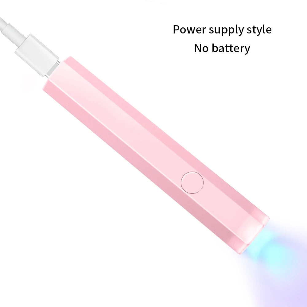 Rechargeable UV-nagellampa – 3W fingernagellampa med 3 UV-LED