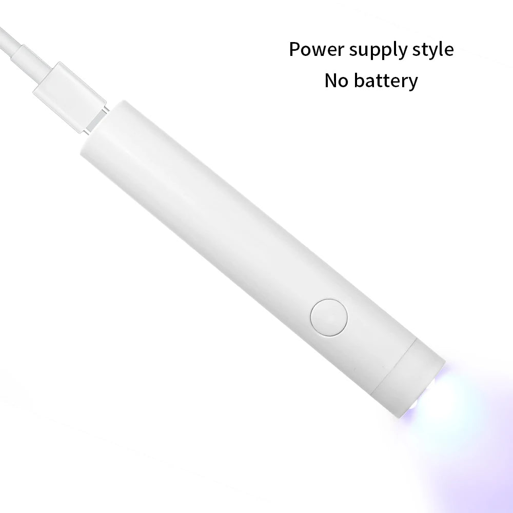 Rechargeable UV-nagellampa – 3W fingernagellampa med 3 UV-LED
