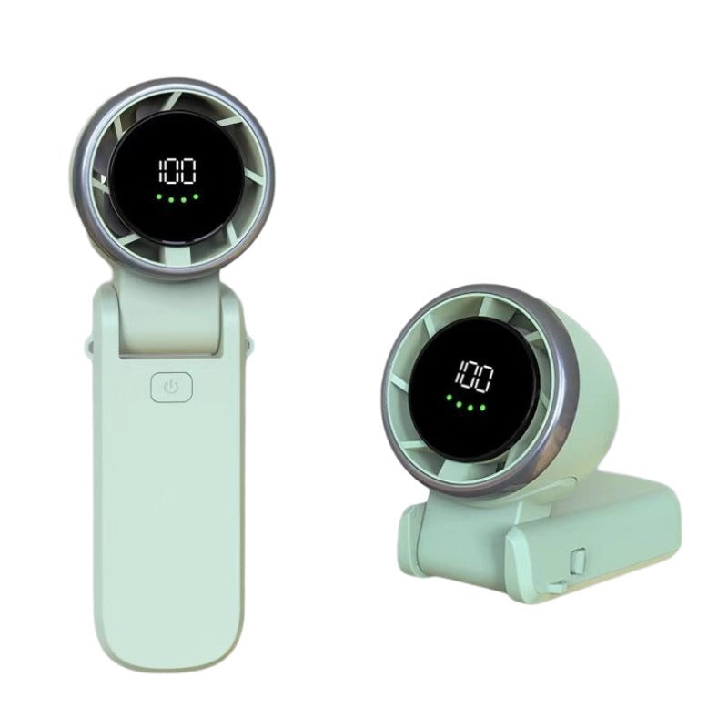 Handhållen turbo-fläkt – tyst, bärbar & USB-uppladdningsbar minifläkt - ELLY