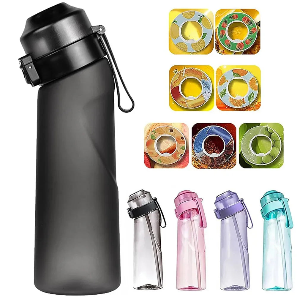 Smaksatt vattenflaska 650 ml – Inbyggt smaksystem & bärbar design