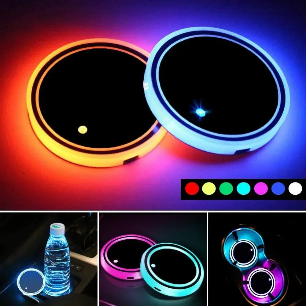 LED-lampor för mugghållare – 7 färger, vattentäta & uppladdningsbara
