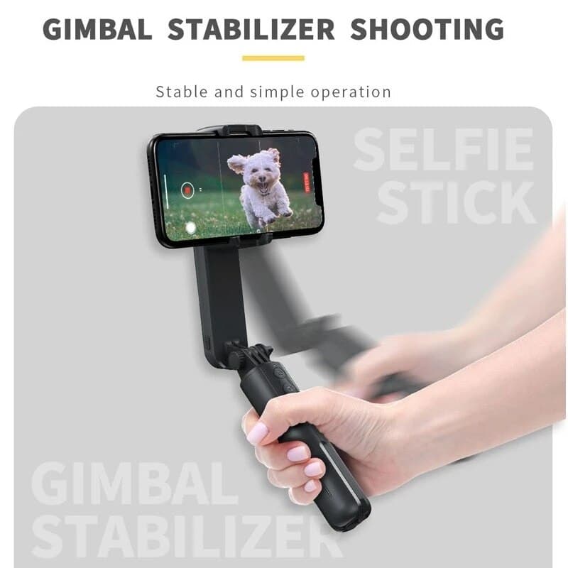 Mobilgimbal & selfiepinne L09 – 3-i-1 stativ med stabilisering - ELLY
