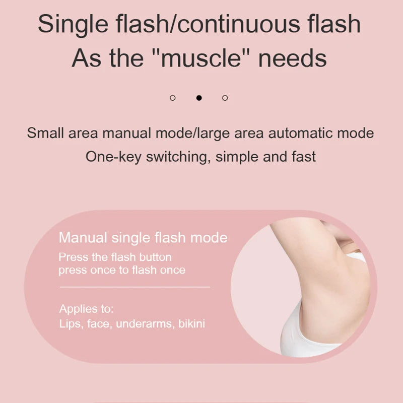 Smärtfri laser-epilator – Portabel hårborttagning för ansikte & kropp