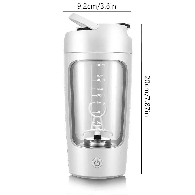 Elektrisk proteinshaker – med vortex-blandning & pulverförvaring - ELLY