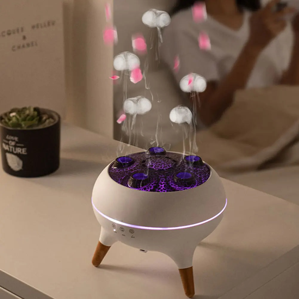 Jellyfish luftfuktare & diffuser – 250 ml, LED, fjärrkontroll