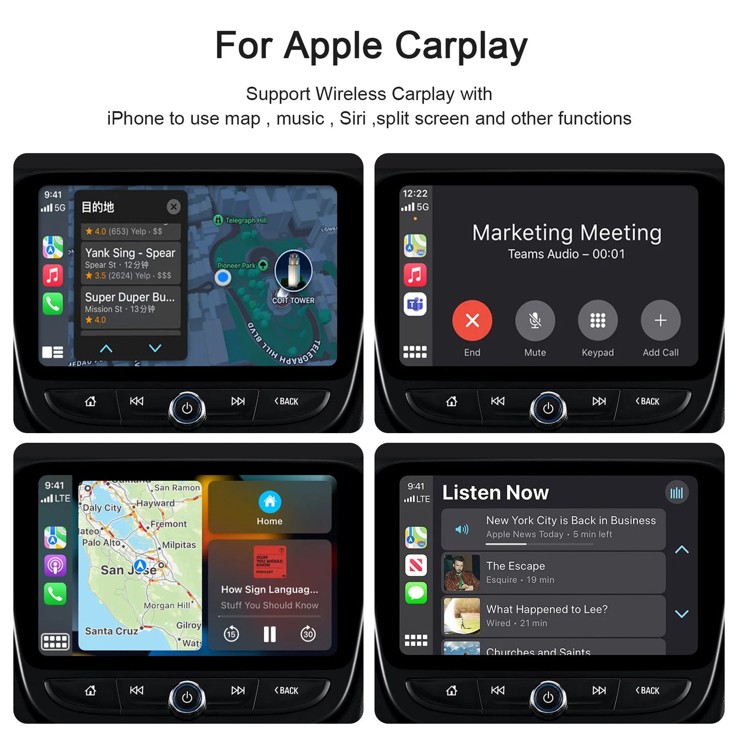 Trådlös CarPlay- & Android Auto-adapter – plug & play för bilen - ELLY