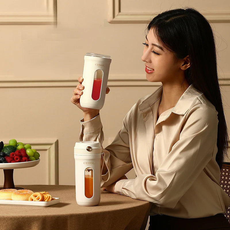 Portabel mixer med 10 blad – Uppladdningsbar & kraftfull smoothieblender - ELLY