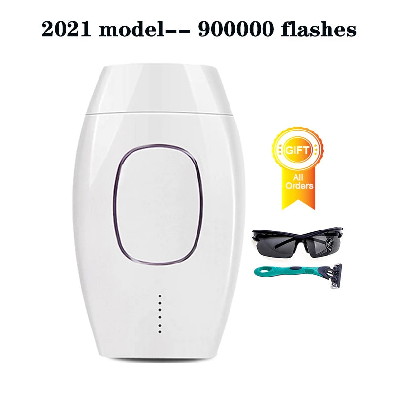 Smärtfri laser-epilator – Portabel hårborttagning för ansikte & kropp