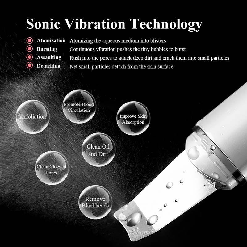 Ultraljud ansiktsrengörare – Portrengöring & pormaskborttagare med vibration