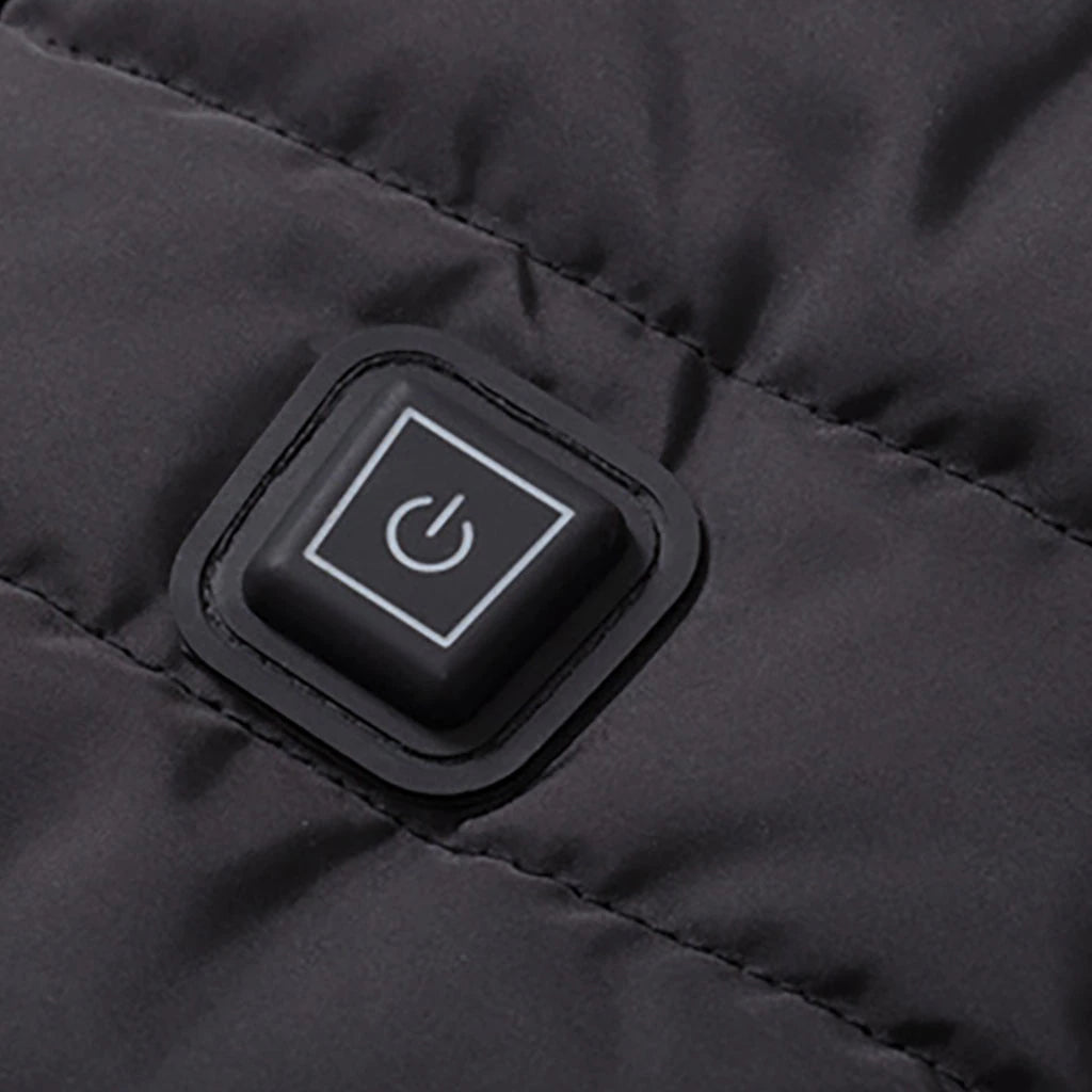USB-värmeväst i softshell – 3 värmezoner & uppladdningsbart batteri