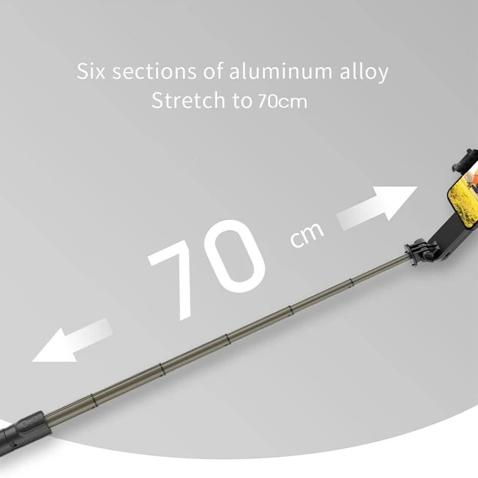 Mobilgimbal & selfiepinne L09 – 3-i-1 stativ med stabilisering - ELLY