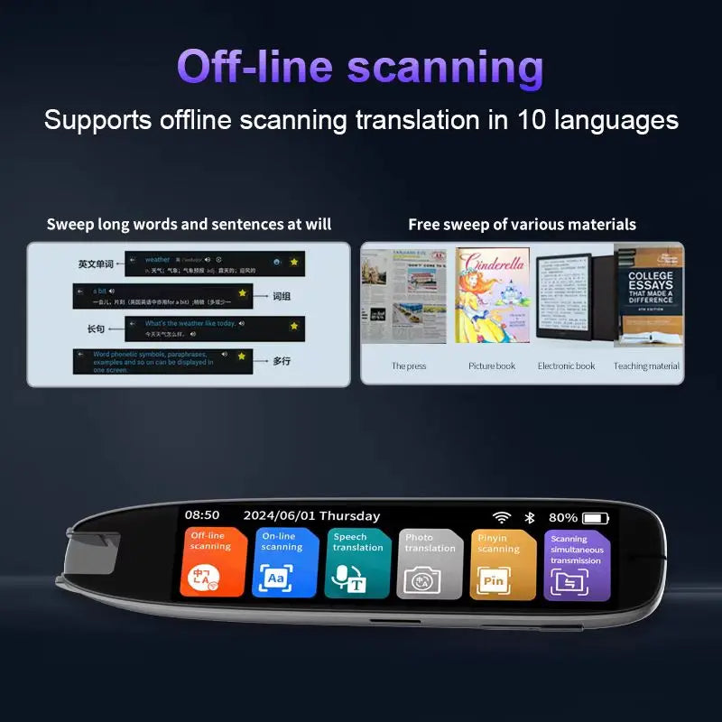 Språkpenna – översättningspenna med röst & textscanner - ELLY