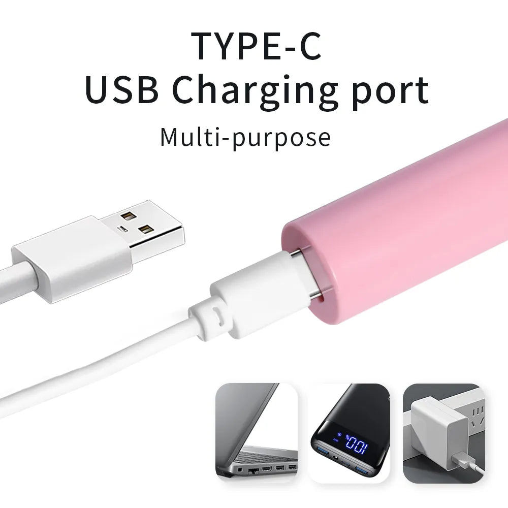 Rechargeable UV-nagellampa – 3W fingernagellampa med 3 UV-LED