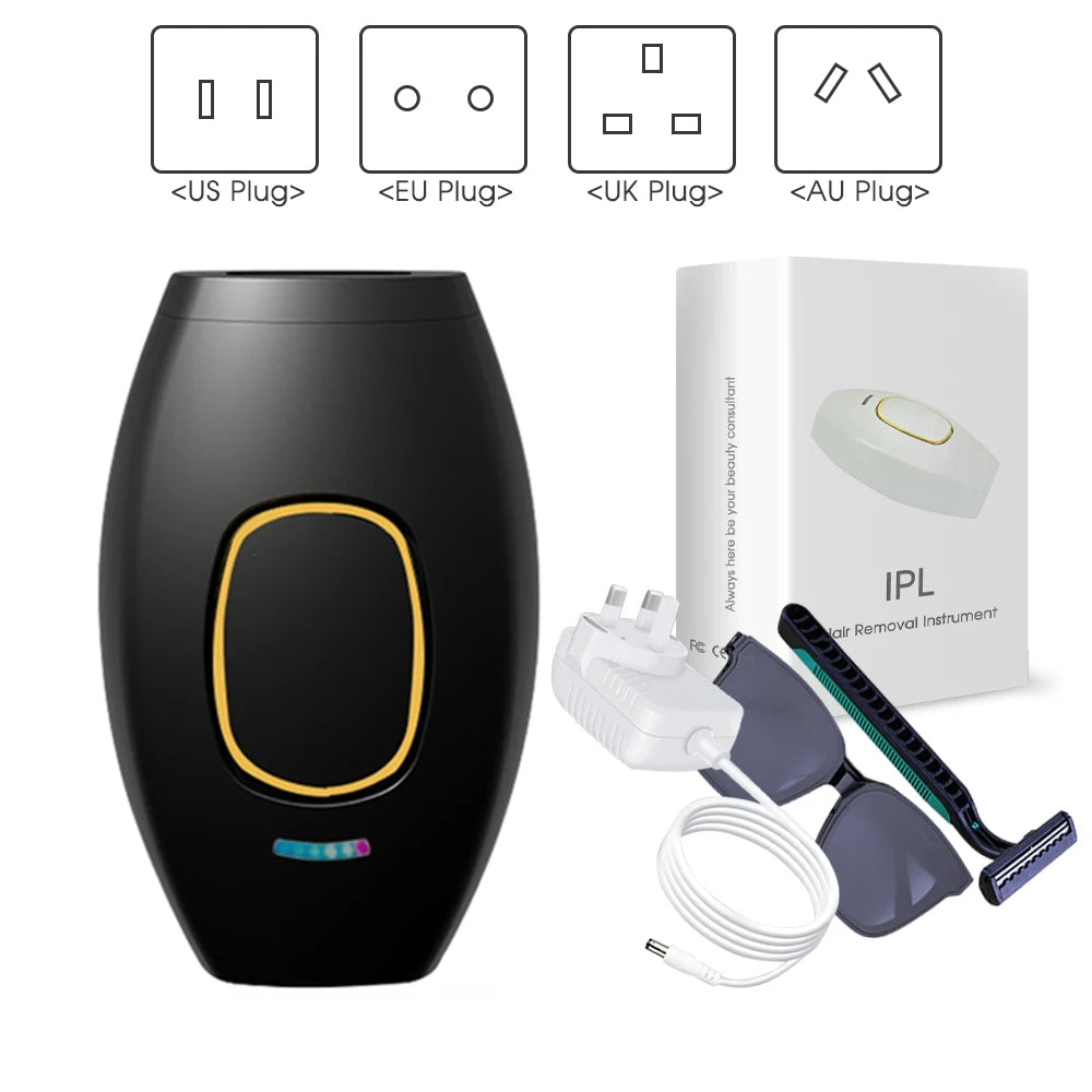 Smärtfri laser-epilator – Portabel hårborttagning för ansikte & kropp