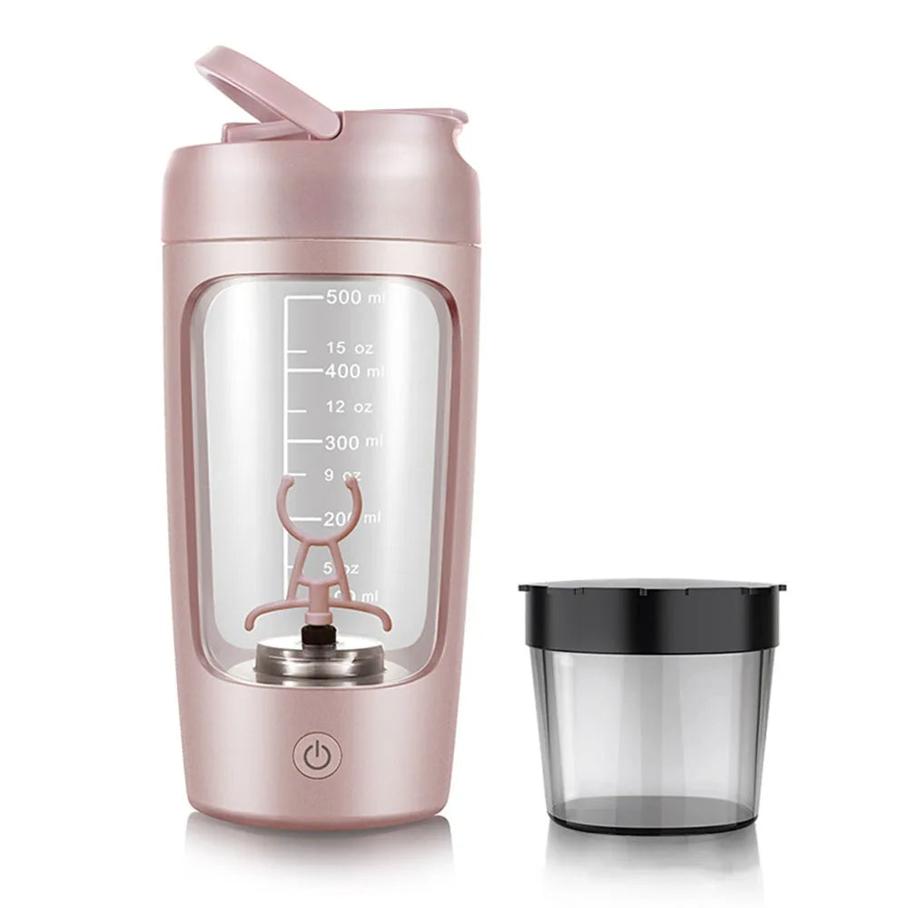Elektrisk proteinshaker – med vortex-blandning & pulverförvaring - ELLY