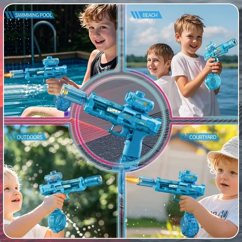Lysande vattenpistol med LED – Glow Water Gun för sommarens vildaste vattenkrig - ELLY