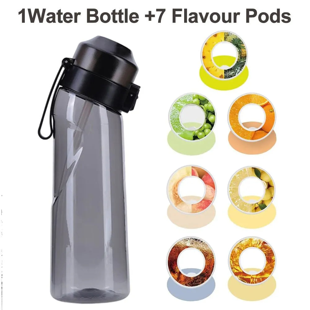 Smaksatt vattenflaska 650 ml – Inbyggt smaksystem & bärbar design