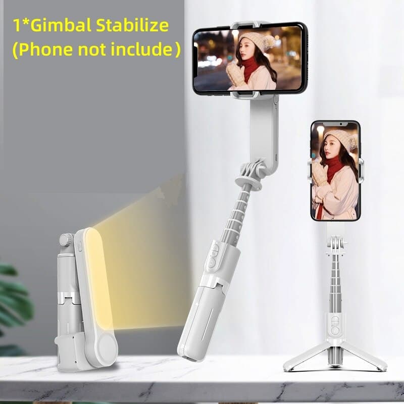Mobilgimbal & selfiepinne L09 – 3-i-1 stativ med stabilisering - ELLY