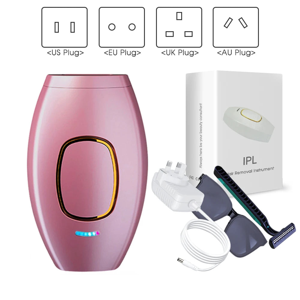 Smärtfri laser-epilator – Portabel hårborttagning för ansikte & kropp