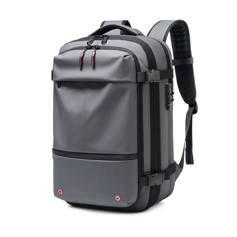 Resekompakt vakuumryggsäck – Packar 60 L i en carry-on