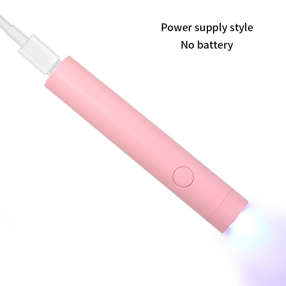 Rechargeable UV-nagellampa – 3W fingernagellampa med 3 UV-LED