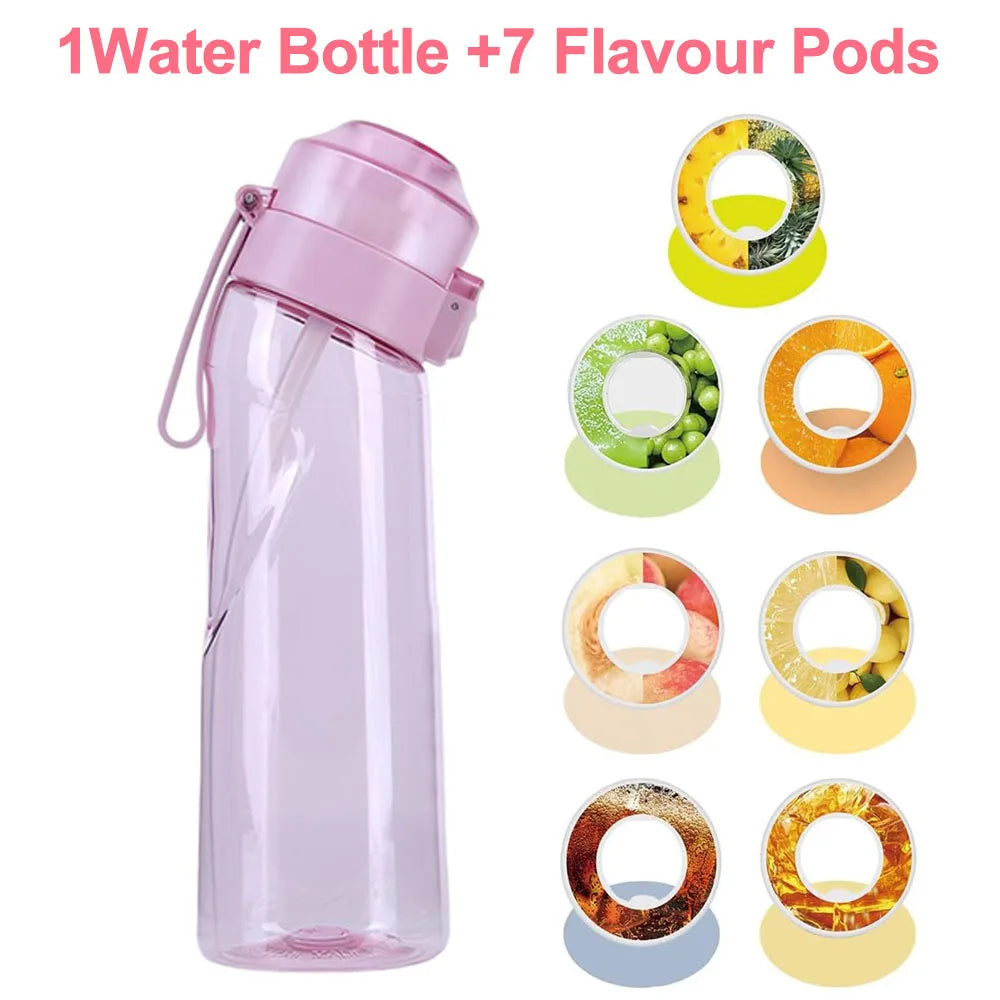 Smaksatt vattenflaska 650 ml – Inbyggt smaksystem & bärbar design