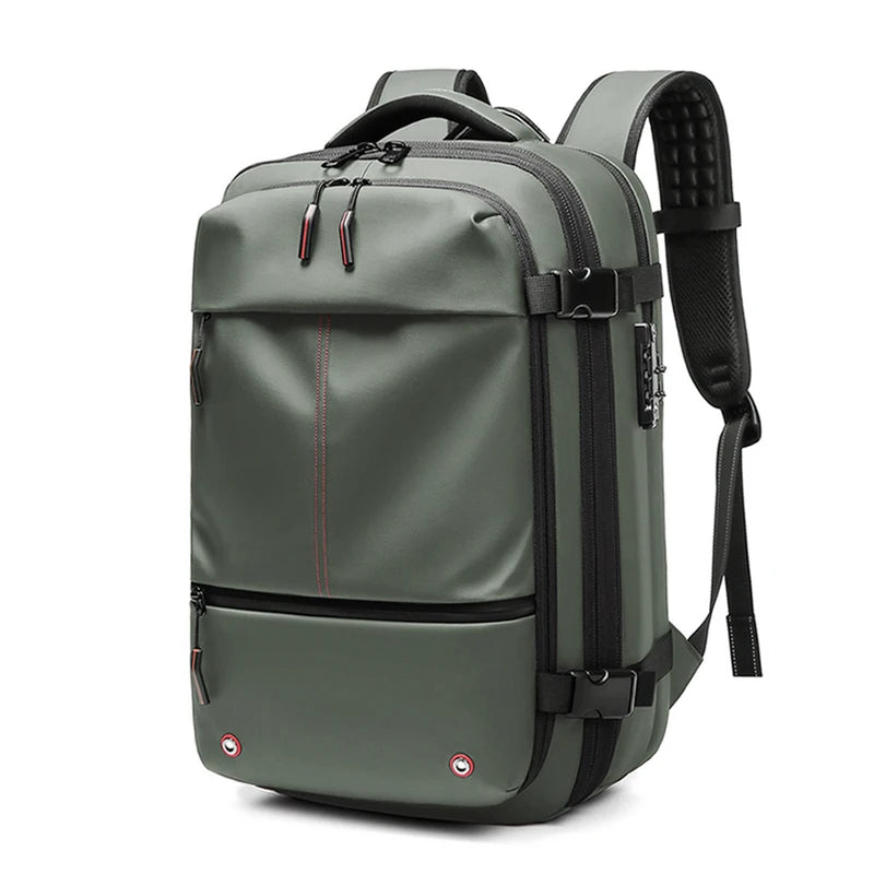 Resekompakt vakuumryggsäck – Packar 60 L i en carry-on