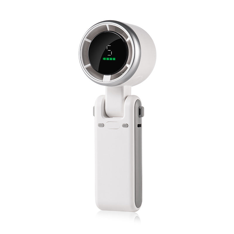 Handhållen turbo-fläkt – tyst, bärbar & USB-uppladdningsbar minifläkt - ELLY