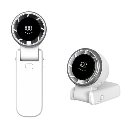Handhållen turbo-fläkt – tyst, bärbar & USB-uppladdningsbar minifläkt - ELLY