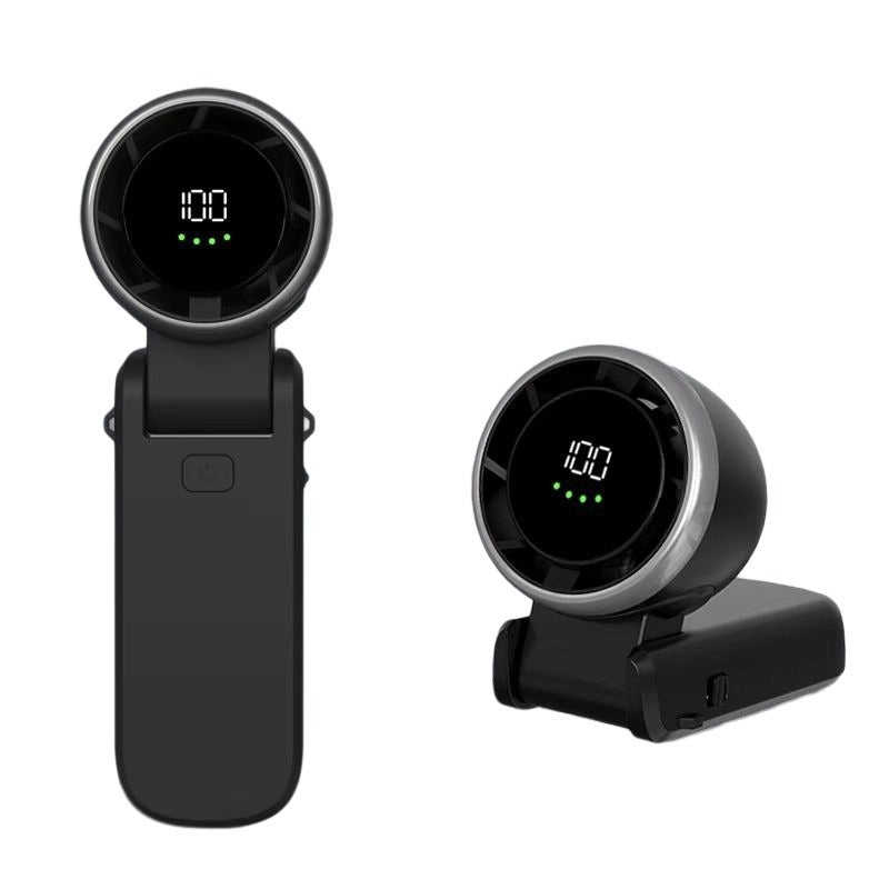 Handhållen turbo-fläkt – tyst, bärbar & USB-uppladdningsbar minifläkt - ELLY
