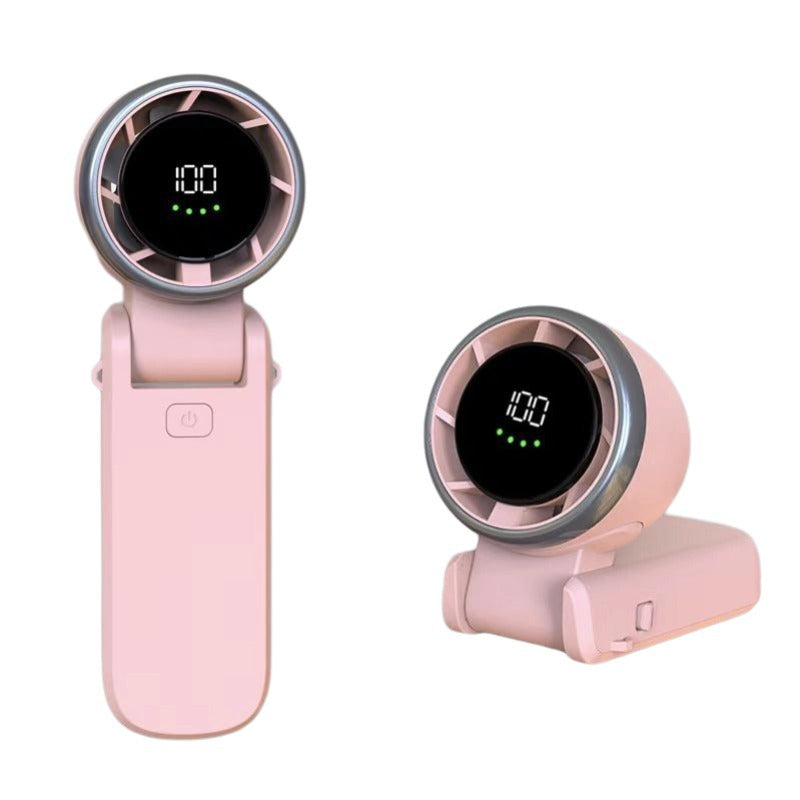 Handhållen turbo-fläkt – tyst, bärbar & USB-uppladdningsbar minifläkt - ELLY