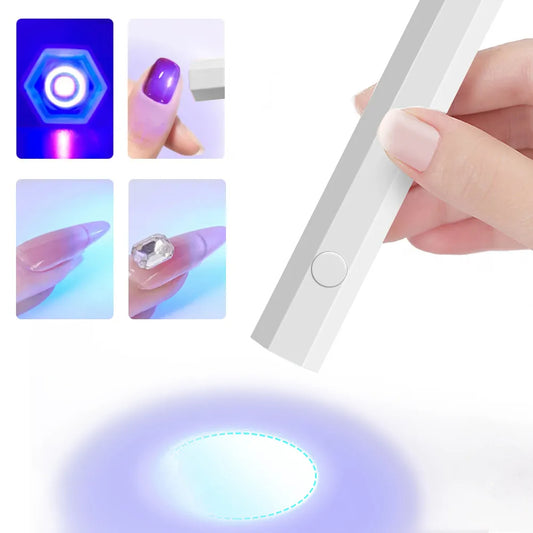 Rechargeable UV-nagellampa – 3W fingernagellampa med 3 UV-LED