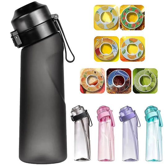 Smaksatt vattenflaska 650 ml – Inbyggt smaksystem & bärbar design