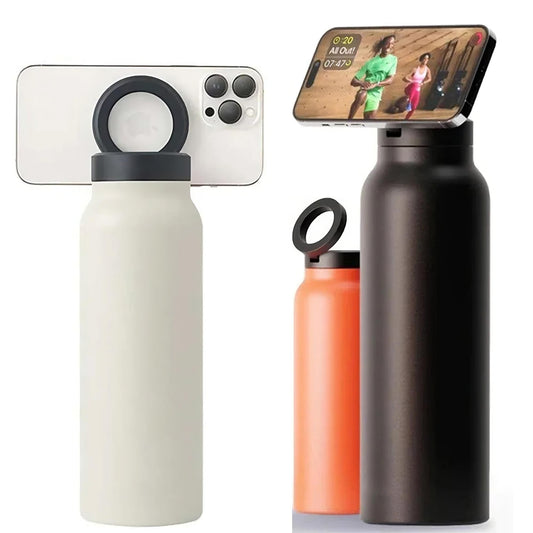 2-i-1 Vattenflaska med MagSafe mobilhållare – För gym & kontor - ELLY