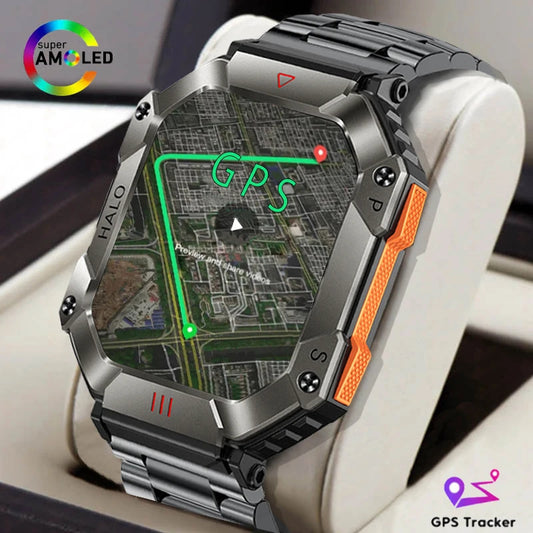 Tålig militär-smartklocka – robust smartwatch för träning & friluftsliv - ELLY