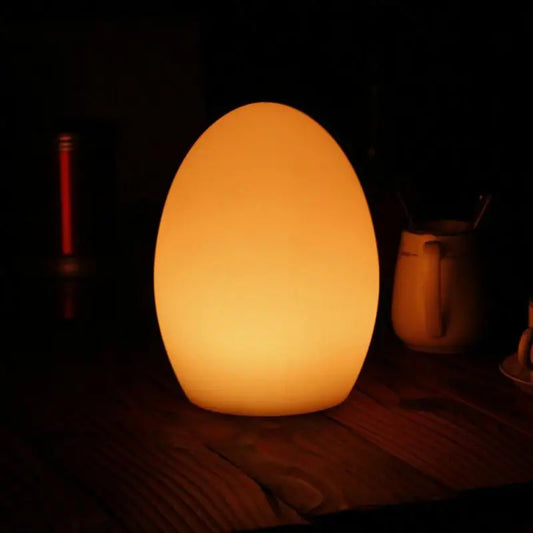 LED-äggformad nattlampa – USB-uppladdning & touchstyrd RGB-belysning