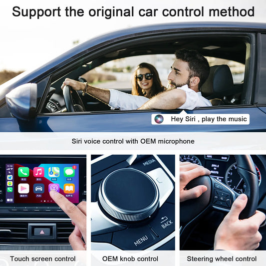 Trådlös CarPlay- & Android Auto-adapter – plug & play för bilen - ELLY