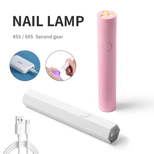Rechargeable UV-nagellampa – 3W fingernagellampa med 3 UV-LED