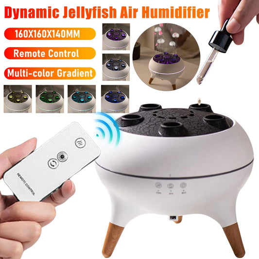 Jellyfish luftfuktare & diffuser – 250 ml, LED, fjärrkontroll