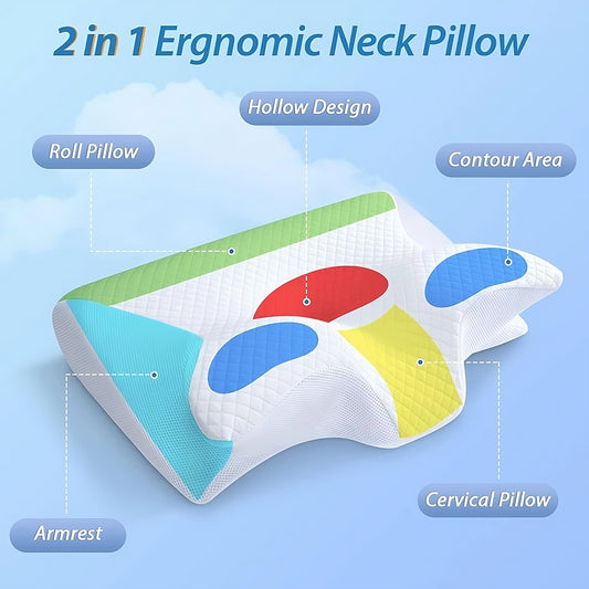 Ortopedisk nackkudde i memory foam – för bättre sömn & hållning - ELLY