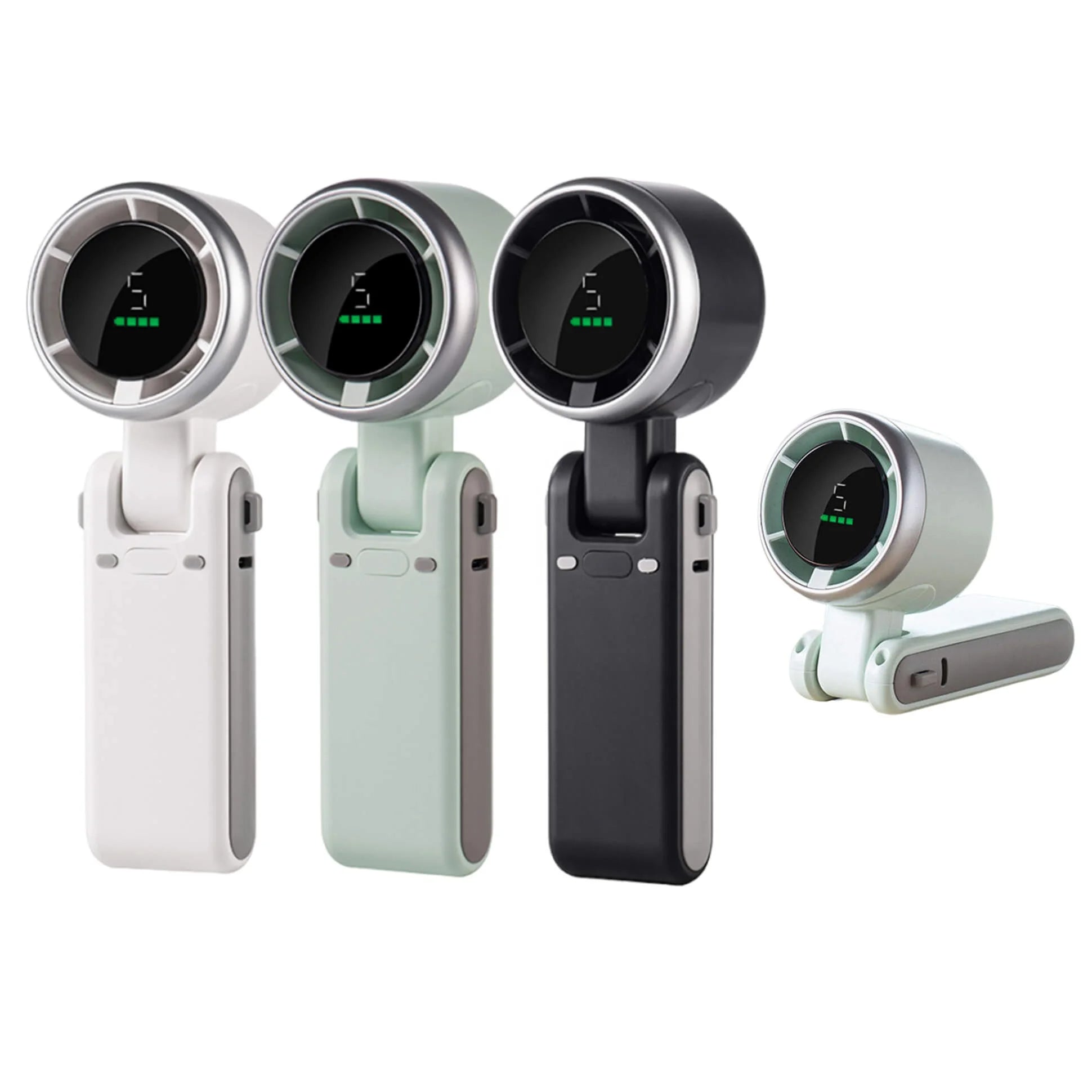Handhållen turbo-fläkt – tyst, bärbar & USB-uppladdningsbar minifläkt - ELLY