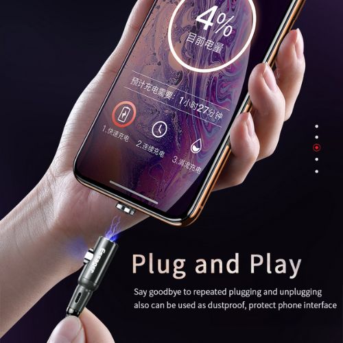 Magnetisk laddkabel för mobil – snabbladdning med roterande kontakt - ELLY