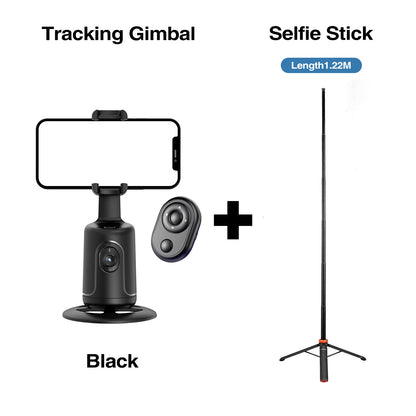 Automatisk telefonstativ med ansiktsspårning – Gimbal & fjärrkontroll