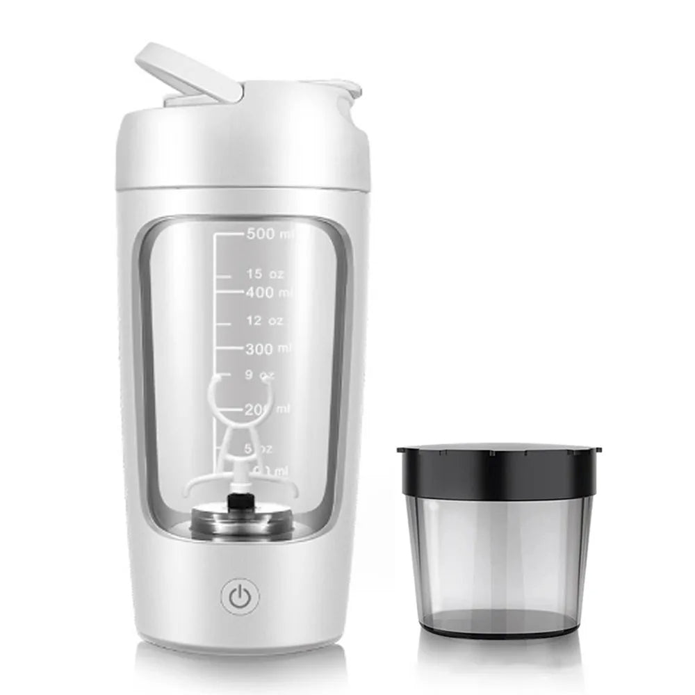 Elektrisk proteinshaker – med vortex-blandning & pulverförvaring - ELLY